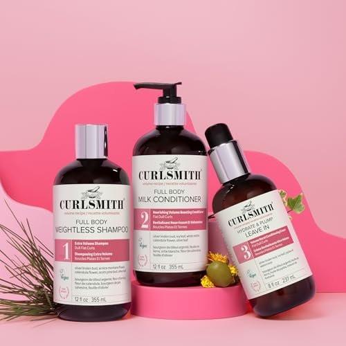 CURLSMITH Full Body Conditioner – Leichtgewicht Volumenpflege, Feuchtigkeitsspendend & Entwirrend, Für alle Lockentypen, Vegan & Tierversuchsfrei (355 ml)