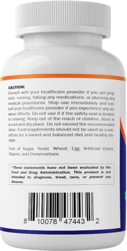 Vitamatic Alpha-Liponsäure (ALA) 600 mg pro Portion - 240 Kapseln - 120 Portionen - Non-GMO & Glutenfrei
