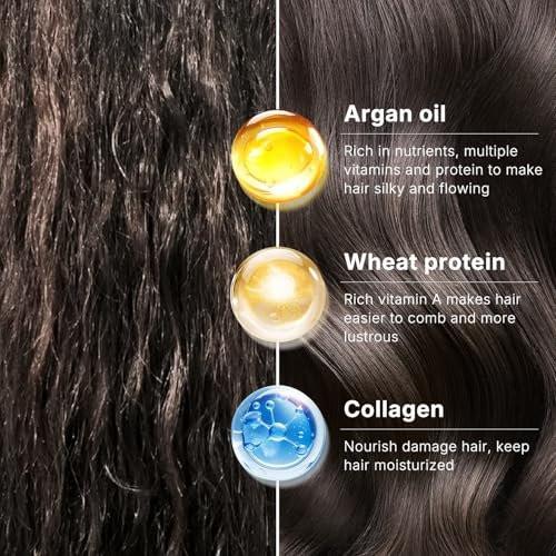 Karseell Reiseshampoo und Conditioner Set mit Kollagen-Haarmaske, 3-teiliges Reise-Set für den Urlaub, 70 ml + 70 ml + 100 ml