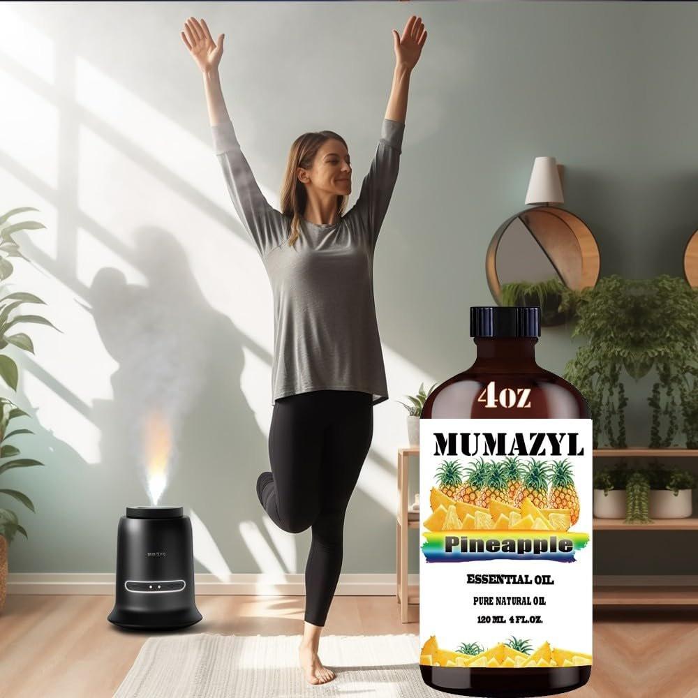 Ananas ätherisches Öl 118 ml – MUMAZYL 100% reines Naturöl für Diffuser, Luftbefeuchter, Yoga, Reinigung, Kerzen- und Seifenherstellung