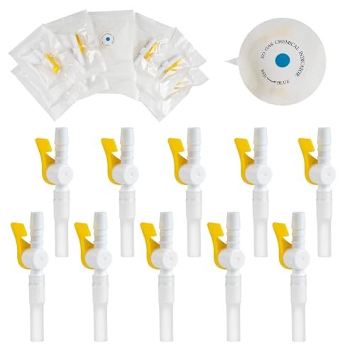 10er-Pack Ximter Comfort Flow Katheterventile – Steril, einfach zu bedienender Hebelhahn, glatte Kanten und Schlauch für optimalen Harnablaufkomfort