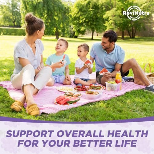 ReviNutra Triple Magnesium Complex Liquid Drops - 1300mg Magnesiumglycinat, Taurat & Citrat mit Omega-3, L-Theanin, Ashwagandha, Kalium - Unterstützt Schlaf, Nerven, Immunsystem, Energie - Traubengeschmack, 60 ml