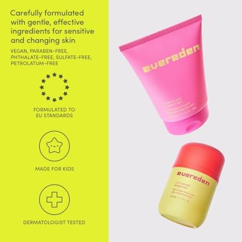 Evereden Gel-Creme für Teenager – Leichte, nicht fettende Feuchtigkeitspflege für fettige & zu Unreinheiten neigende Haut – Rötungen beruhigend, rein & vegan – für Tweens, Teens ab 10 Jahren & älter