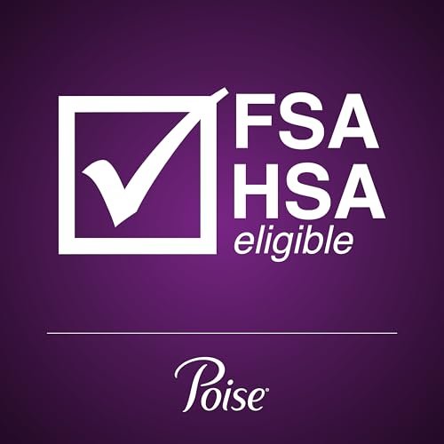 Poise Overnight Ultra Thin Inkontinenz- & Wochenbett-Einlagen mit Flügeln bei Blasenschwäche, 8 Tropfen Extra Saugfähig, Lange Länge, 20 Stück