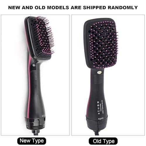 GEERYZHE 2-in-1 Multifunktionaler Anionen-Haartrockner-Bürstenkamm-Styler - Haarpflege-Werkzeug für professionelles Styling