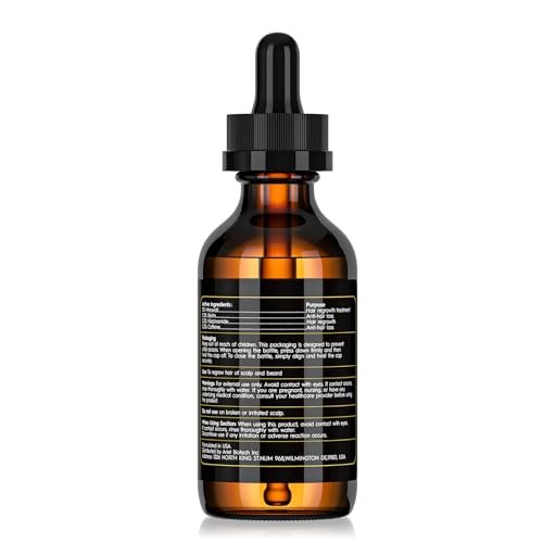 5% Minoxidil Haarwuchsöl für Männer & Frauen Set - Extra starkes Regrow Serum, Topische Haarausfall Behandlung, Dickeres, gesünderes Haar & Bartwachstum Kit, 62 ml
