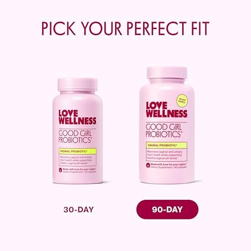 Love Wellness Good Girl Probiotics | Damen Vaginalgesundheit & pH-Balance | 9-Stämme Probiotikum für Harnwege, Hefepilze, Geruch & Immununterstützung | Glutenfrei (30-Tage-Vorrat)