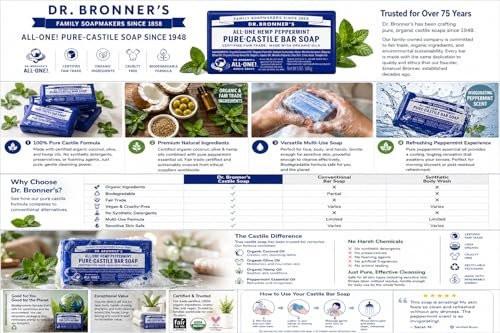 Dr. Bronner's reine Pfefferminz-Kastilienseife, 5 Unzen (6er-Pack)
