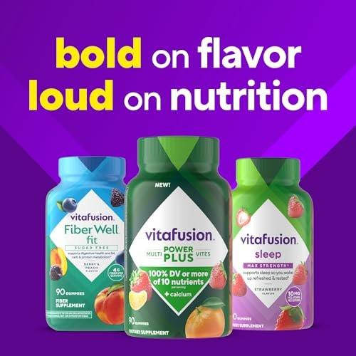 Vitafusion Power+ Multivites – 90 Gummis, Multivitamin für Erwachsene, tägliche Nahrungsergänzung