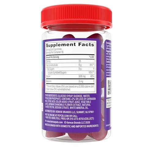 Pepcid Beruhigende Gummibärchen, Sodbrennen Linderung + Schlafunterstützung, bei gelegentlichem Sodbrennen, Magenverstimmung, saurem Aufstoßen + Schlaflosigkeit, Calcium & Melatonin, Erdbeere, 32 Stück