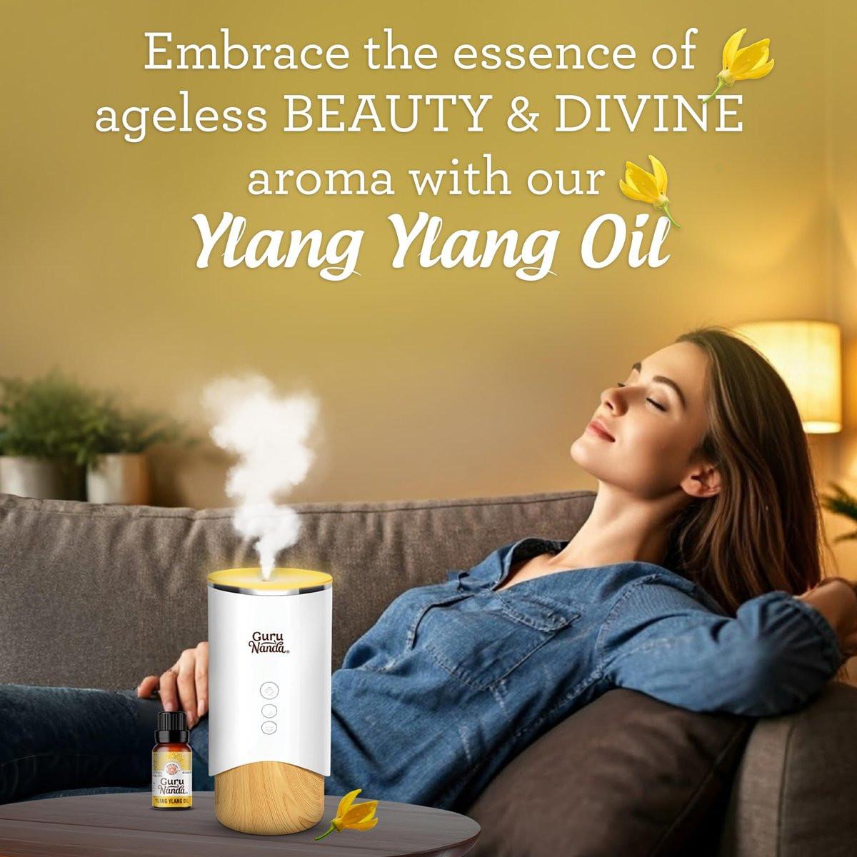 GuruNanda Ylang Ylang Ätherisches Öl (10 ml) - 100% rein, natürlich und unverdünnt für Aromatherapie, Massagen & DIY-Rezepte