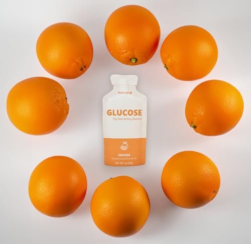 HÜMA CHIA ENERGY GEL Glukose-Flüssiggel, Packung mit 10, Orange – 15 g schnell wirkende flüssige Glukose