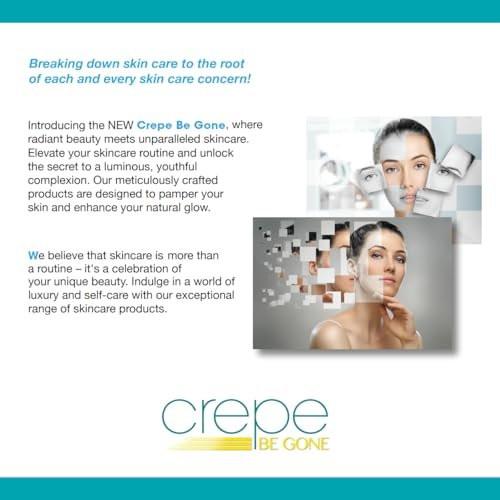 Dermactin Crepe Be Gone Body Souffle Classic – Große 12 Unzen – Ultra-feuchtigkeitsspendende Creme für crepeartige Haut an Hals, Dekolleté, Armen & Beinen