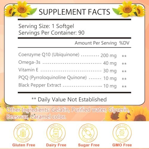 KFG CoQ10 200mg Weichkapseln – Coenzym Q10 für Herzgesundheit, Immunsystem & Zellenergie, glutenfrei