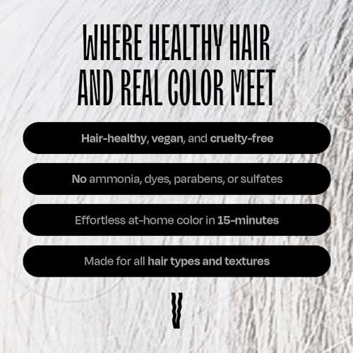 Overtone Daily Color Depositing Conditioner – 4,5 oz Temporäre Farbspülung mit Sheabutter & Kokosöl für Pastell-Silber (Serene Silver) – Vegan & Tierversuchsfrei