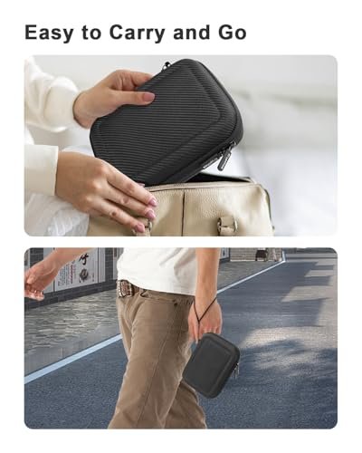 Krypthos Diabetic Supplies Travel Case – Organizer für Blutzuckermessgerät, Teststreifen, Lanzetten – Schwarz