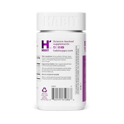 Habit Skin Glow – Unterstützt die Hautgesundheit mit Hyaluronsäure, Vitamin A (Retinol), Vitamin C & E, 60 Kapseln