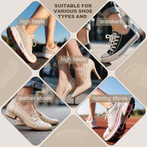 14 Paar Premium Fersenpolster für Damen und Herren – Selbstklebende Fersenkissen für zu große Schuhe, verbesserte Passform und Komfort