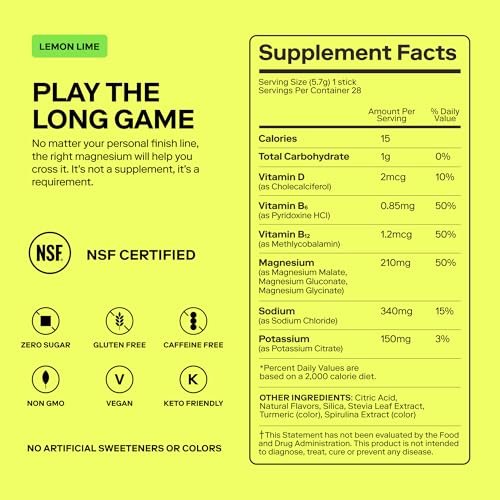 MAGNA Elektrolyt-Pulver für Hydration, Energie & Konzentration mit Magnesium-L-Threonat (7 Portionen, Zitrone-Limette)