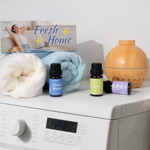 AROMTOPIA Diffuser Duftöle – 6x10ml Frische Zuhause Set für Aromadiffuser, Duftlampe, Seifen- und Kerzenherstellung – Frische Wäsche, Meeresbrise, Zitrone