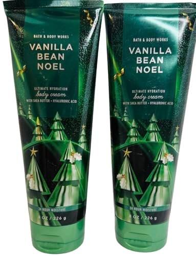 Bath & Body Works Damen Vanilla Bean Noel Ultimate Hydration Körpercreme 8 Unzen 2er-Pack