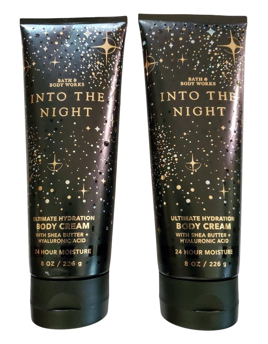 Bath & Body Works Into the Night Ultimate Hydration Body Cream 2er-Pack – 8 Unzen je Tube