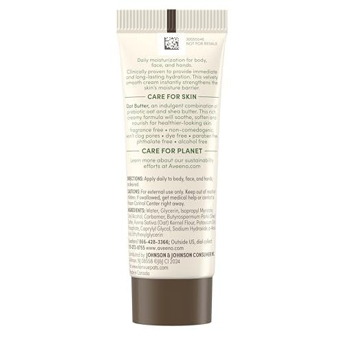 Aveeno Hautpflege-Set für empfindliche Haut: Calm + Restore Triple Oat Hydrating Facial Serum (30 ml) & Reisegröße Daily Moisturizing Cream + Prebiotic Oat (15 ml) – Duftfrei, 2-teilig
