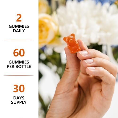 HFELIZ Choline Gummis Zuckerfrei – 500 mg Cholinbitartrat pro Portion, 60 Gummis für Gehirn, Leber, Fokus & Energie