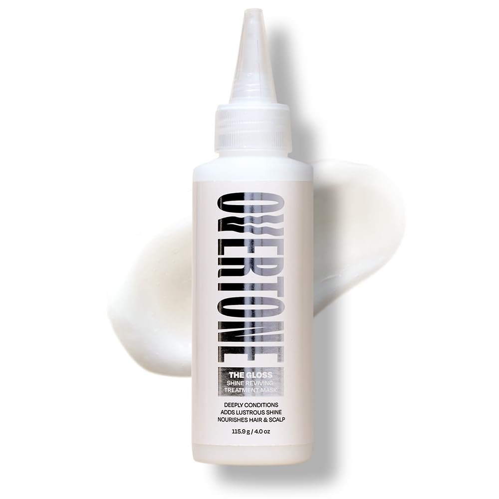 oVertone The Gloss Shine Reviving Treatment Mask – Tiefenpflegende Haarmaske mit Hochglanz-Finish, vegan & tierversuchsfrei, 4 oz