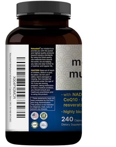 Methylierte Multivitamine für Männer und Frauen, 240 Kapseln | 27-in-1 Formel mit Vitamin B-Komplex, C, D3, K2, NAD, NAC, CoQ10, Resveratrol, Magnesium, Zink & mehr | Tägliche essentielle Vitamine
