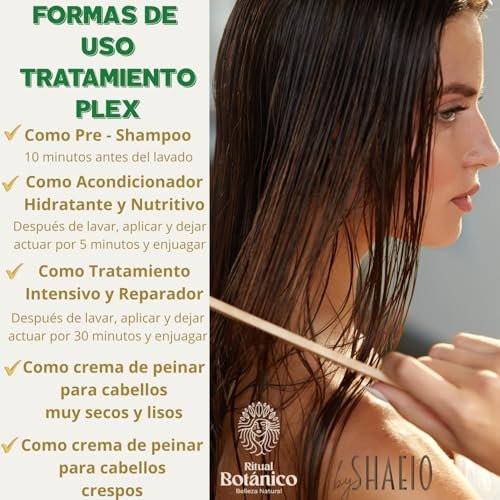 RITUAL BOTANICO KIT2 - Akzelerator für Haarwachstum & Ultrarepair S.O.S. Shampoo mit Rosmarin + Intensivbehandlung PLEX mit Banane & Avocado 100% kolumbianisch