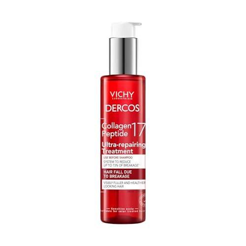 Dercos Collagen Peptide 17 Ultra-Repairing Treatment, 150ml – Anti-Haarausfall Pre-Shampoo Bond Repair Haarbehandlung, stärkt, reduziert Haarbruch, bereitet vor & schützt