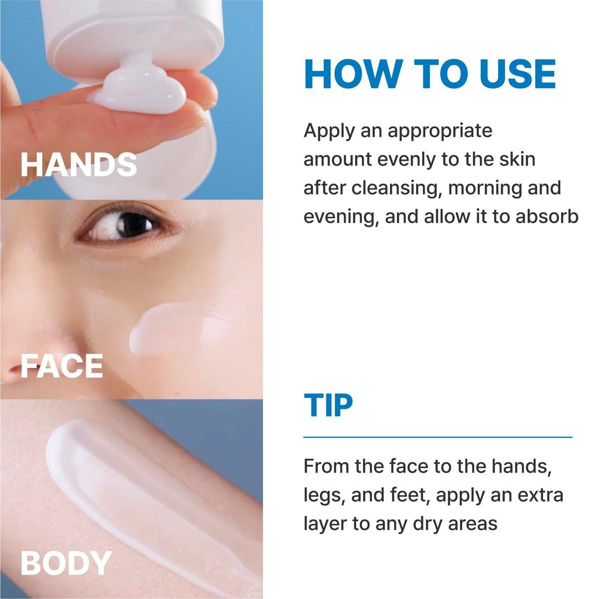 Rbfy. Control Lotion Plus – Leichte Gesichtsfeuchtigkeitscreme für Hydratation, Beruhigung & Barriereschutz mit mehrschichtiger Hyaluronsäure. Für Gesicht & Körper. Koreanische Hautpflege für die ganze Familie (150 ml)