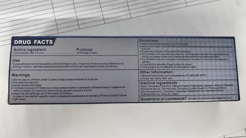 Terthon Clotrimazol Antimykotische Creme Behandlung – Maximale Stärke gegen Fußpilz, Juckreiz, Ringelflechte & Hefepilzinfektion – Schnell wirkende Juckreizlinderung für Füße, Leisten & Haut – 30g