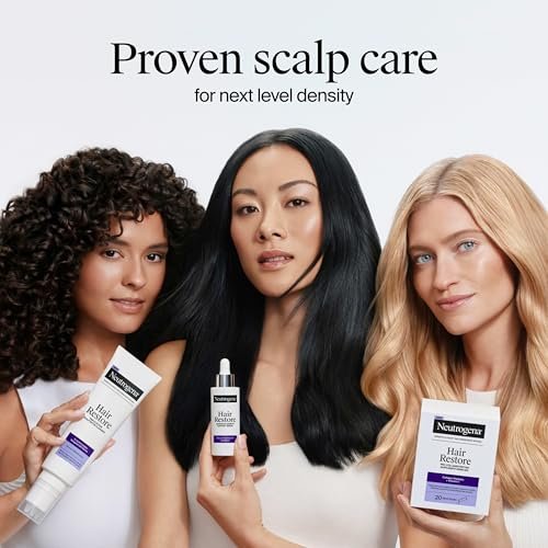 Neutrogena Hair Restore Advanced Growth Support Serum – Haar- und Kopfhautbehandlung mit Micro-Peptide XP Complex, revitalisiert die Haarwurzeln, 50 ml