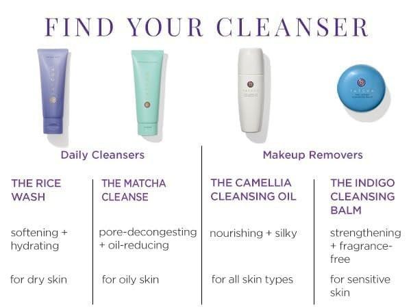 TATCHA The Indigo Cleansing Balm | Sanfter Feuchtigkeitsspender & Make-up-Entferner, parfümfrei, butterweicher Balm, 1,9 oz