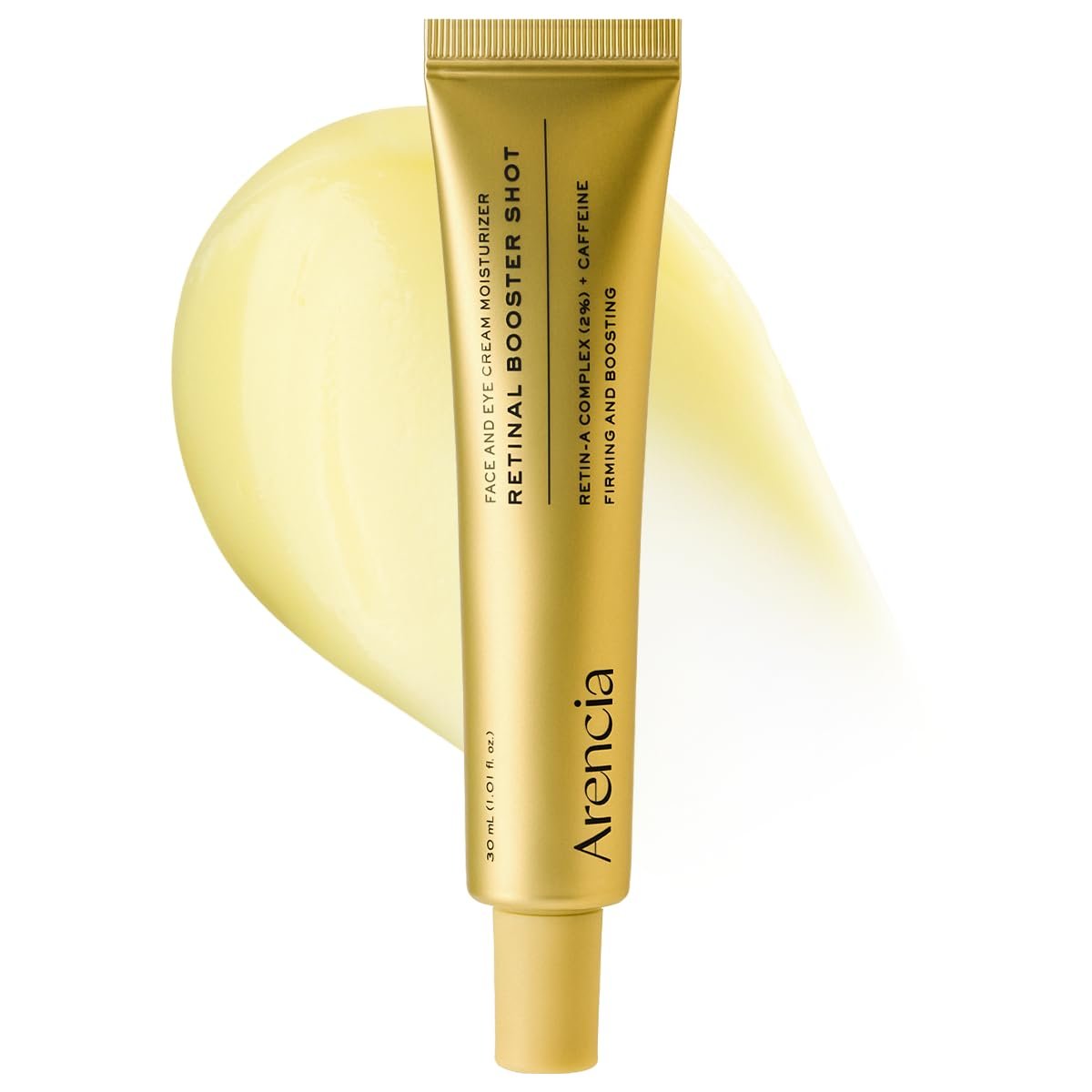 Arencia Retinal Booster Shot Serum – Festigendes Nacht Serum mit Retinal, Koffein und Ectoin für reife Haut, Porenverfeinerung, Anti-Falten, Koreanische Hautpflege 30 ml