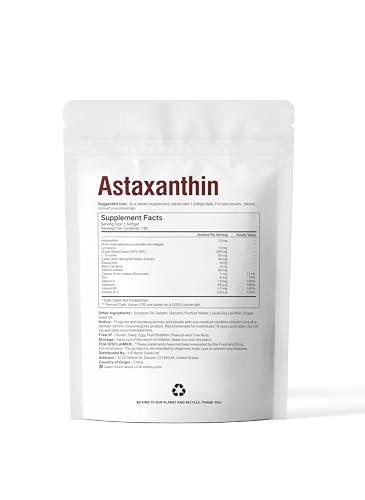 14-in-1 Astaxanthin 12 mg & Lutein 40 mg mit Zeaxanthin – 6-Monatsvorrat, frische Mikroalgenquelle, unterstützt Augen-, Haut-, Gelenk- und Kreislaufgesundheit, Antioxidans, Non-GMO, glutenfrei, 180 Weichkapseln