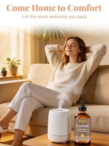 Cozy Home – 100 % reine ätherische Ölmischung mit warmem Holzduft – schafft eine einladende, entspannte und belebte Atmosphäre – nie schläfrig