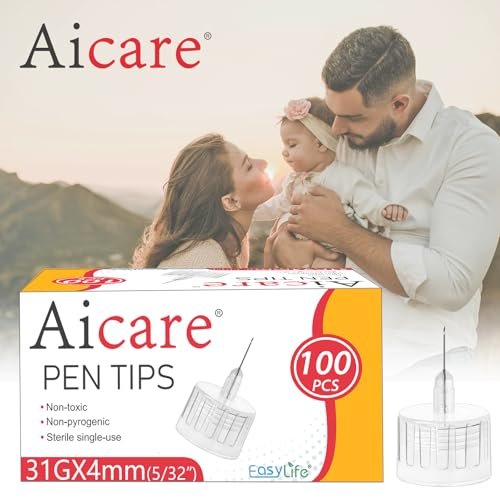 Pen-Nadeln 31G x 4mm, Universelle Passform, 100 Stück, Extra-Dünn und Komfortabel