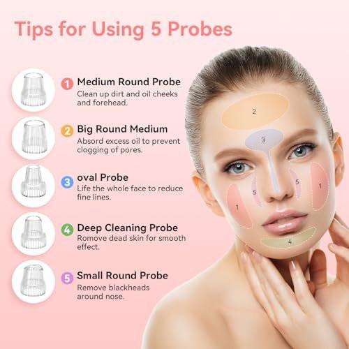 Blackhead Pore Vacuum, wiederaufladbarer Porenreiniger, Mitesser-Entferner-Werkzeug-Set für das Gesicht, 2026 Elektrischer Comedone-Extraktor