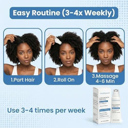 Orrenaturals Hair Revival Ampoule – Haarwuchs Serum mit Kürbiskernextrakt, Aloe Vera und Menthol für dichteres Haar, 50ml
