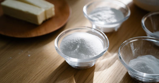 Flohsamenschalen in einer Glasschüssel – natürliches Ballaststoffprodukt für die Verdauung