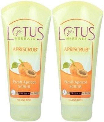 Lotus Herbals Fresh Aprikosen Peeling (2er-Pack) – Sanftes Gesichtspeeling für strahlende Haut