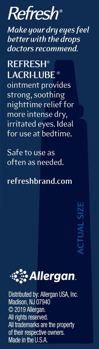 Refresh Lacri-Lube Augensalbe – Feuchtigkeitsspendende Pflege für trockene Augen, 0,12 oz