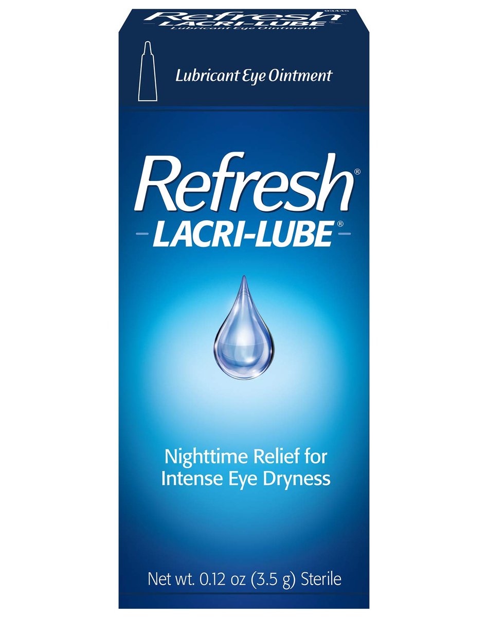 Refresh Lacri-Lube Augensalbe – Feuchtigkeitsspendende Pflege für trockene Augen, 0,12 oz