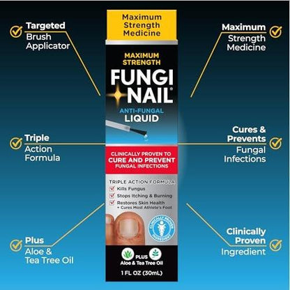 Fungi-Nail Anti-Pilz Flüssigkeit, 30 ml, gegen Nagelpilz und Fußpilz mit Tolnaftat, klinisch erprobt