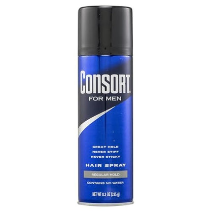 Consort For Men Haarspray – Regulärer Halt, 8,3 oz
