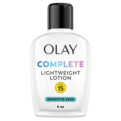 Olay Gesichtsfeuchtigkeitscreme, Complete All Day Feuchtigkeitscreme mit Sonnenschutz Breitspektrum SPF 15 – Sensitive, 118 ml, 1 Stück