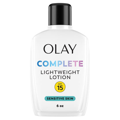 Olay Complete Lotion Feuchtigkeitscreme mit LSF 15 für empfindliche Haut, 177 ml
